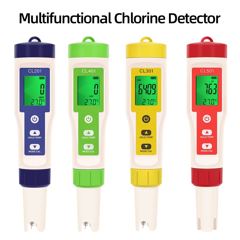 Aquarium Test Kit - PH/CL2/H2/ORP/измеритель температуры детектор хлора цифровой тестер
