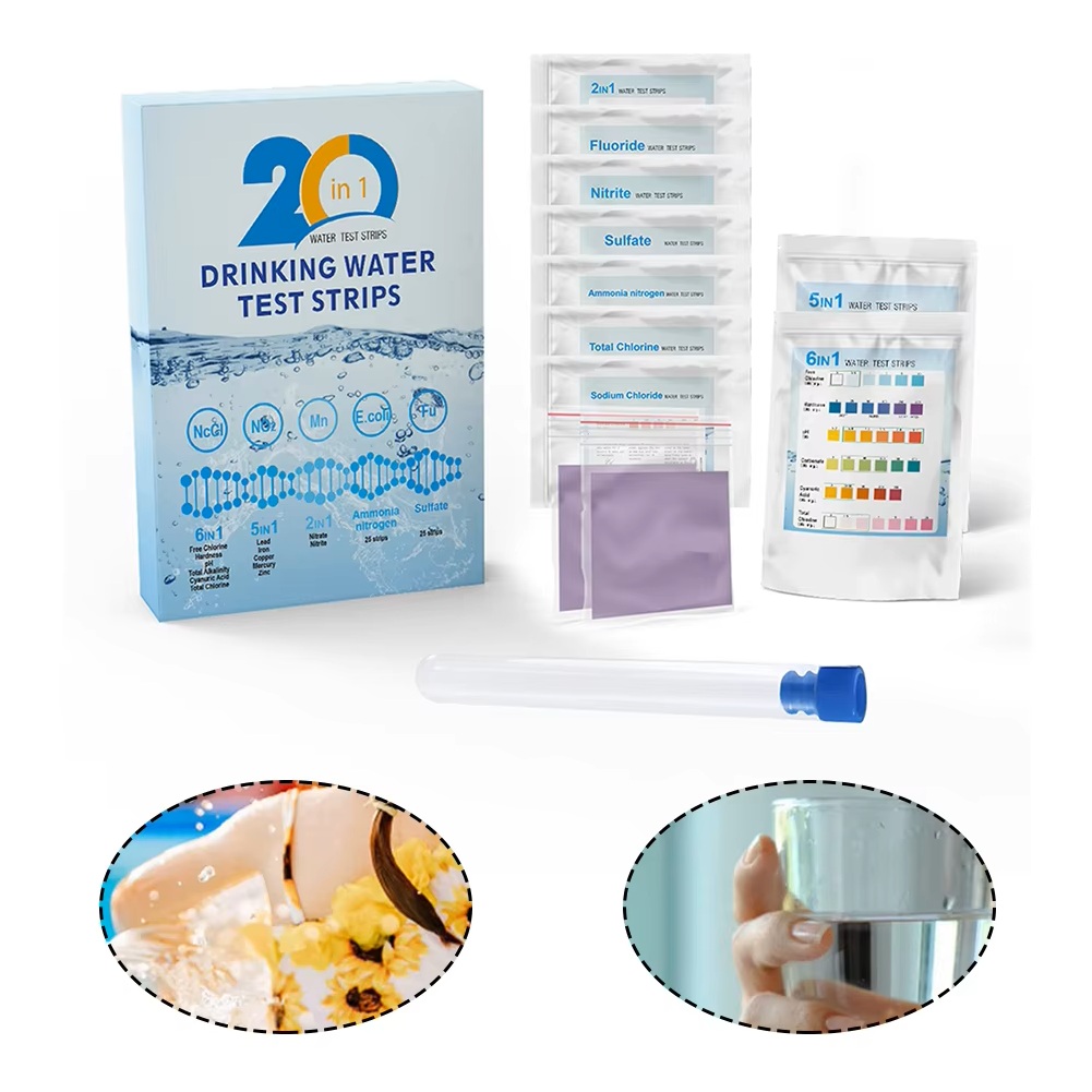 Aquarium Test Kit - Тест-полоски YAGO 20 в 1 для