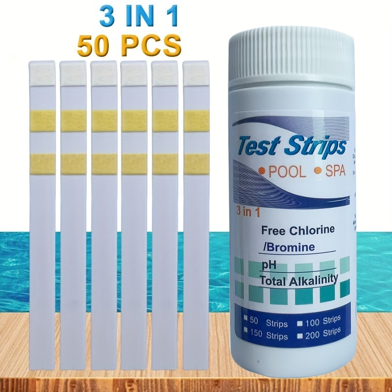 Aquarium Test Kit - Тест-полоски для хлора PH, спа, бассейн,