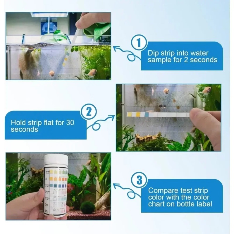 Тест-полоски для аквариума: дл – обзор и цена Aquarium Test Kit