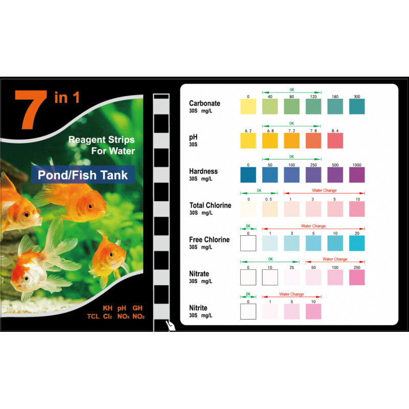 Тестовая полоса PH 7-в-1, комп – обзор и цена Aquarium Test Kit