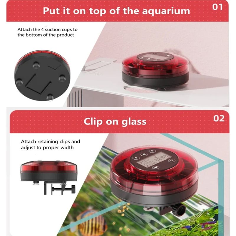 【FITTING】автоматическая кормуш – обзор и цена Aquarium Fish Auto Feeder