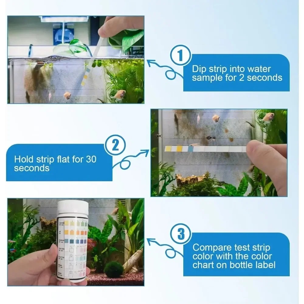 Тест-полоска для аквариума, ко – обзор и цена Aquarium Test Kit
