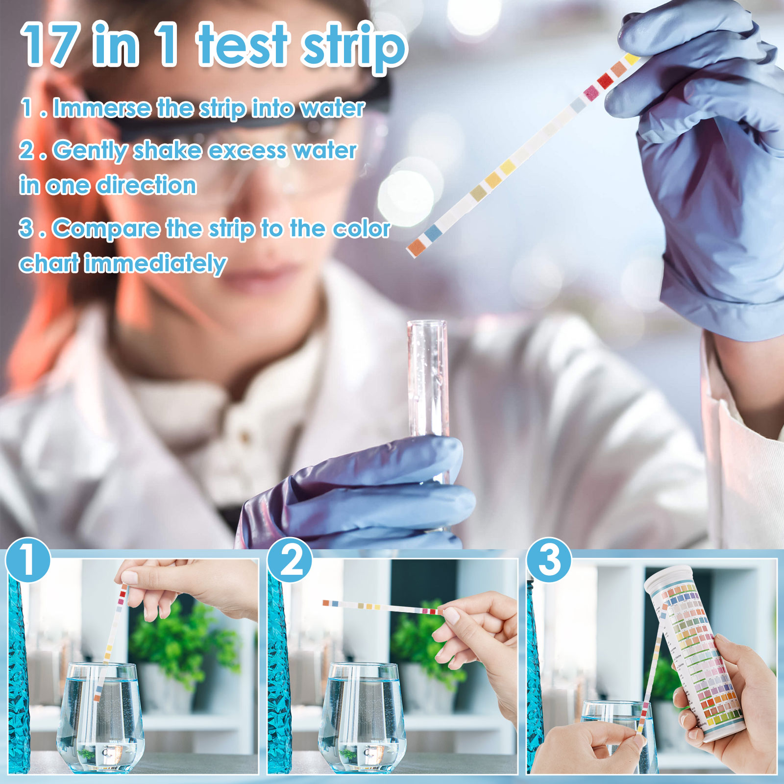 5-17 в 1, тест-полоски для акв – обзор и цена Aquarium Test Kit