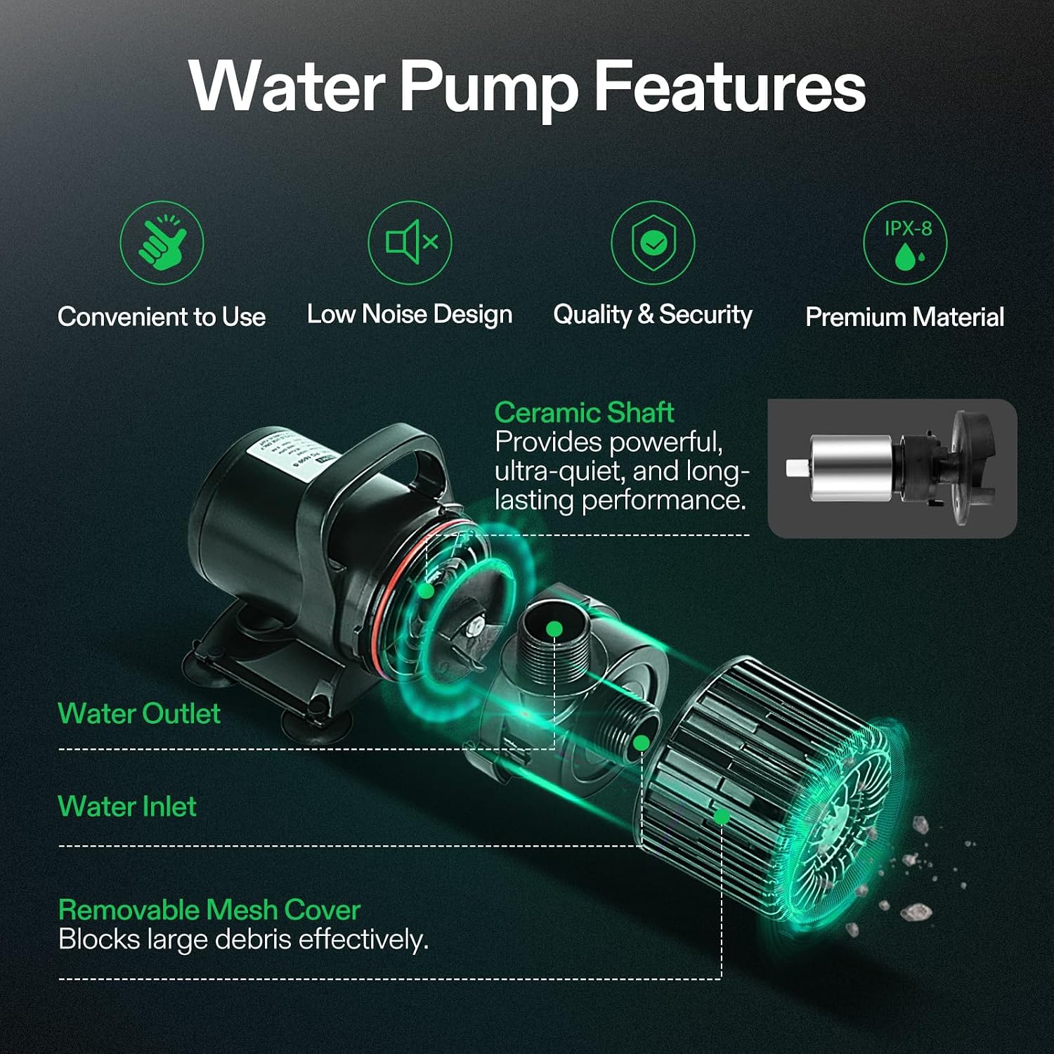Погружной водяной насос 1600 г – обзор и цена Aquarium Fish Usa
