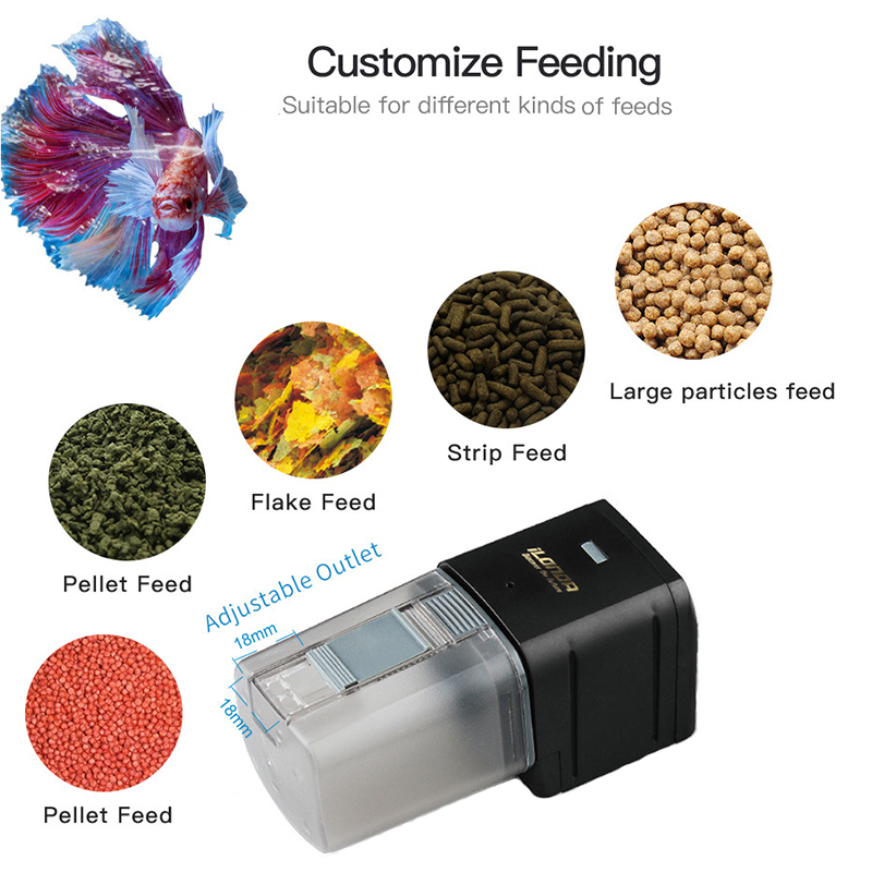 Умная Wi-Fi кормушка для рыбы  – обзор и цена Aquarium Fish Auto Feeder