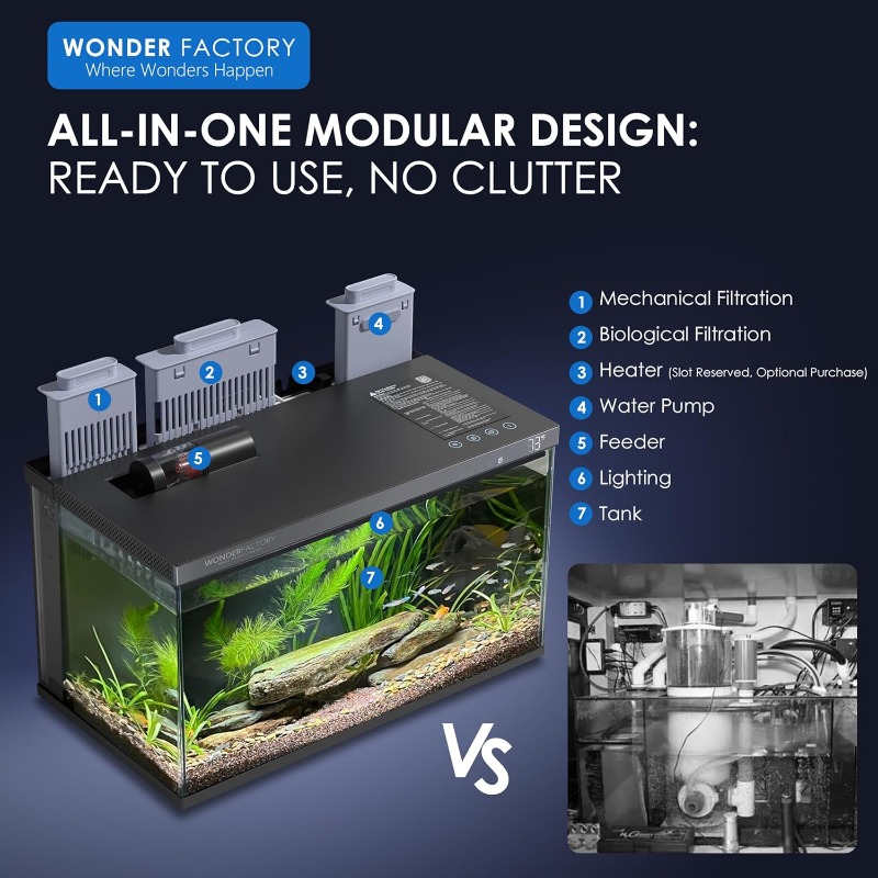 Умный аквариум, стеклянный акв – обзор и цена Aquarium Fish Feeder Automatic